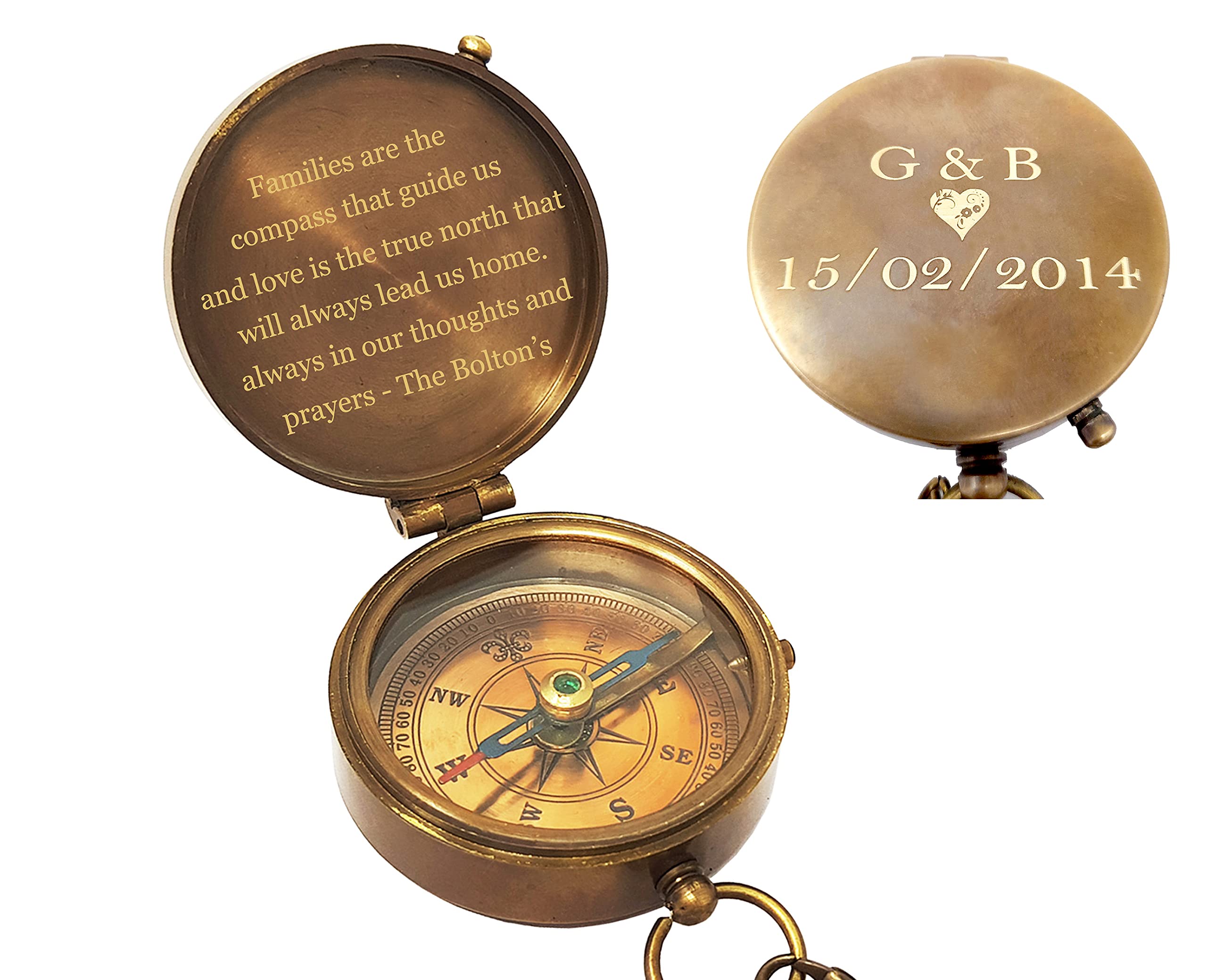 Tolkien Quote Compass, Leather Case view 4