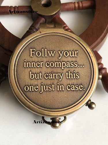 Motivational Compass, Leather Case view 2