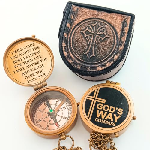 God's Way Compass, Leather Case view 2