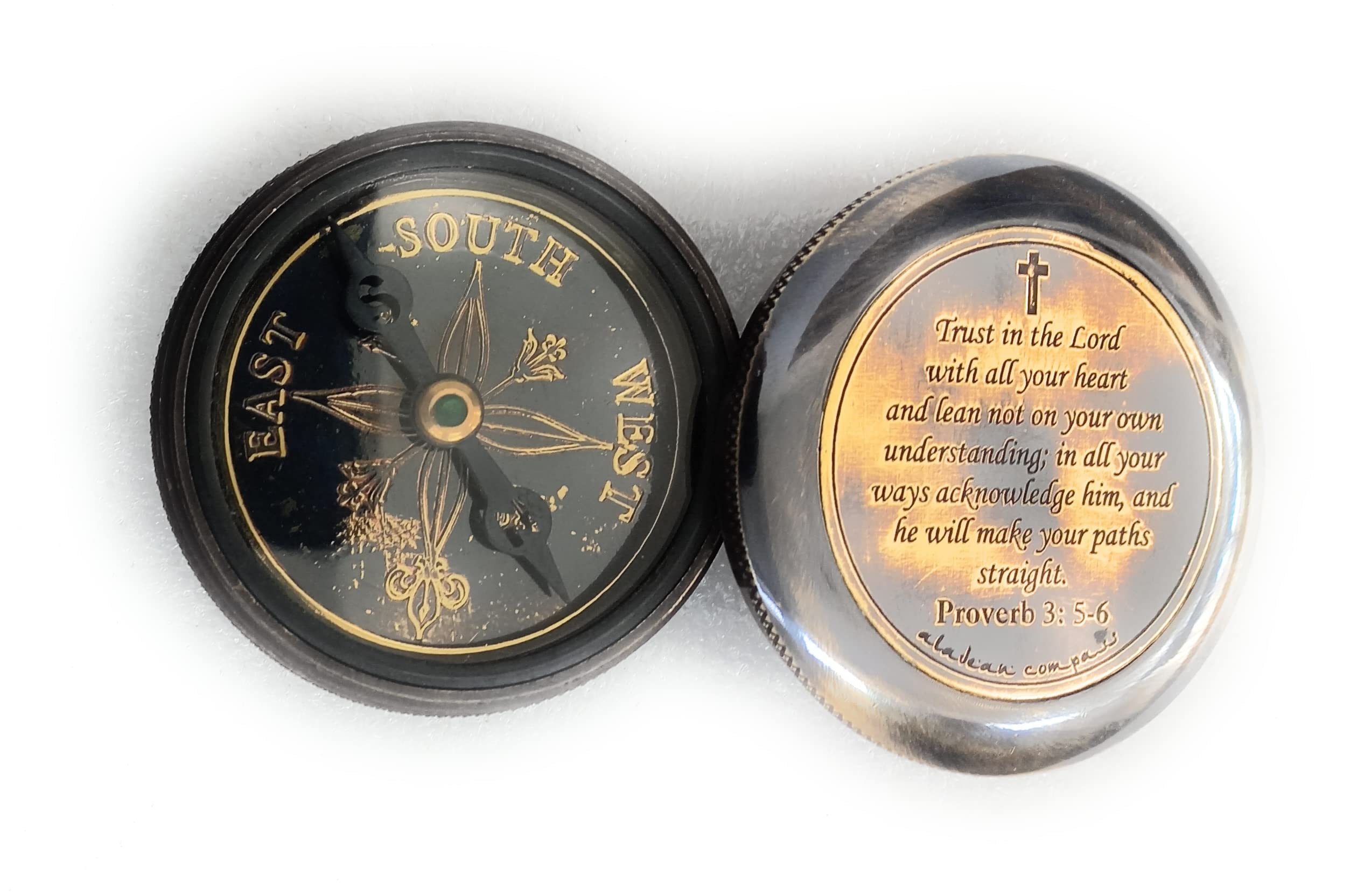 Religious Compass, Leather Case view 5