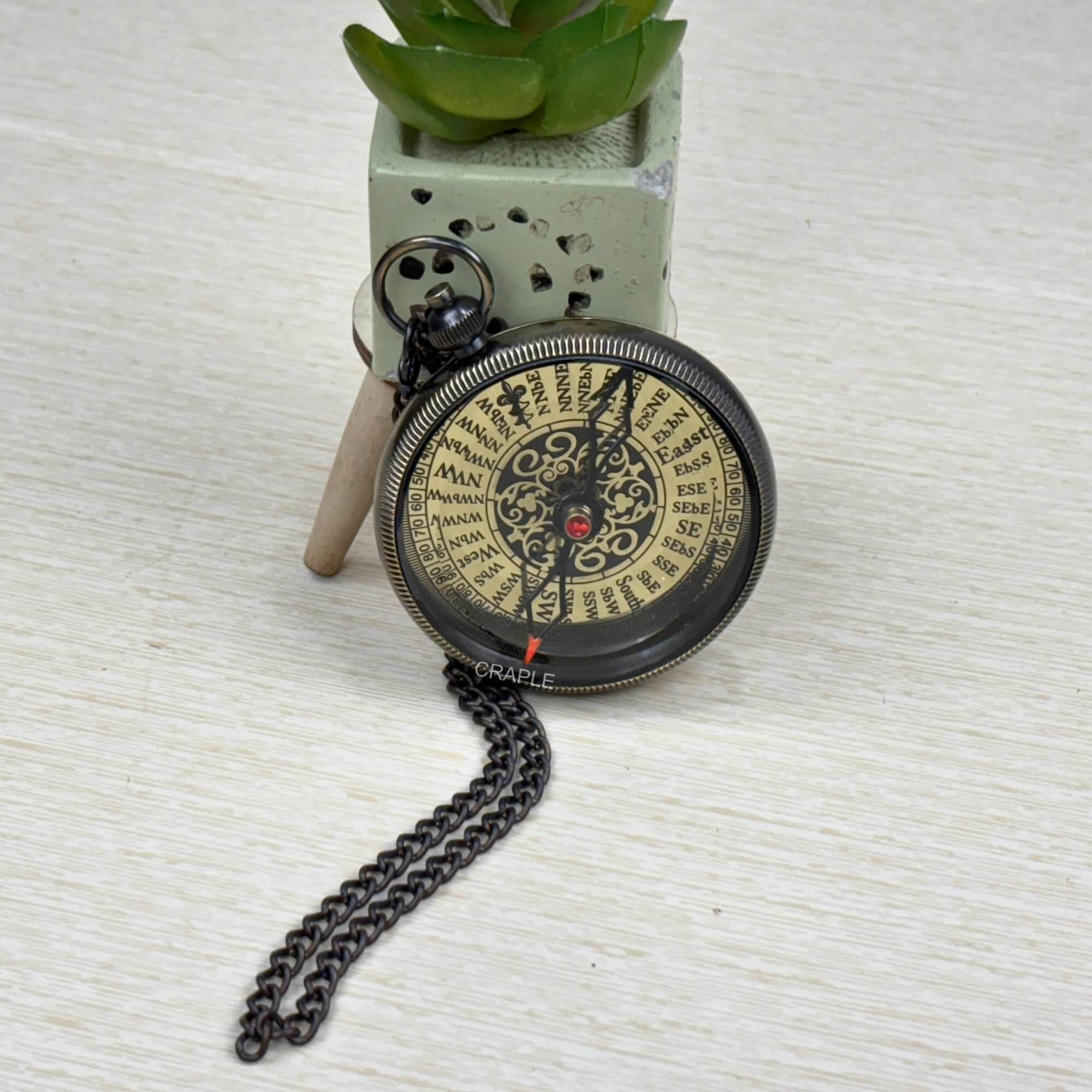To My Son Compass, Antique Finish view 3