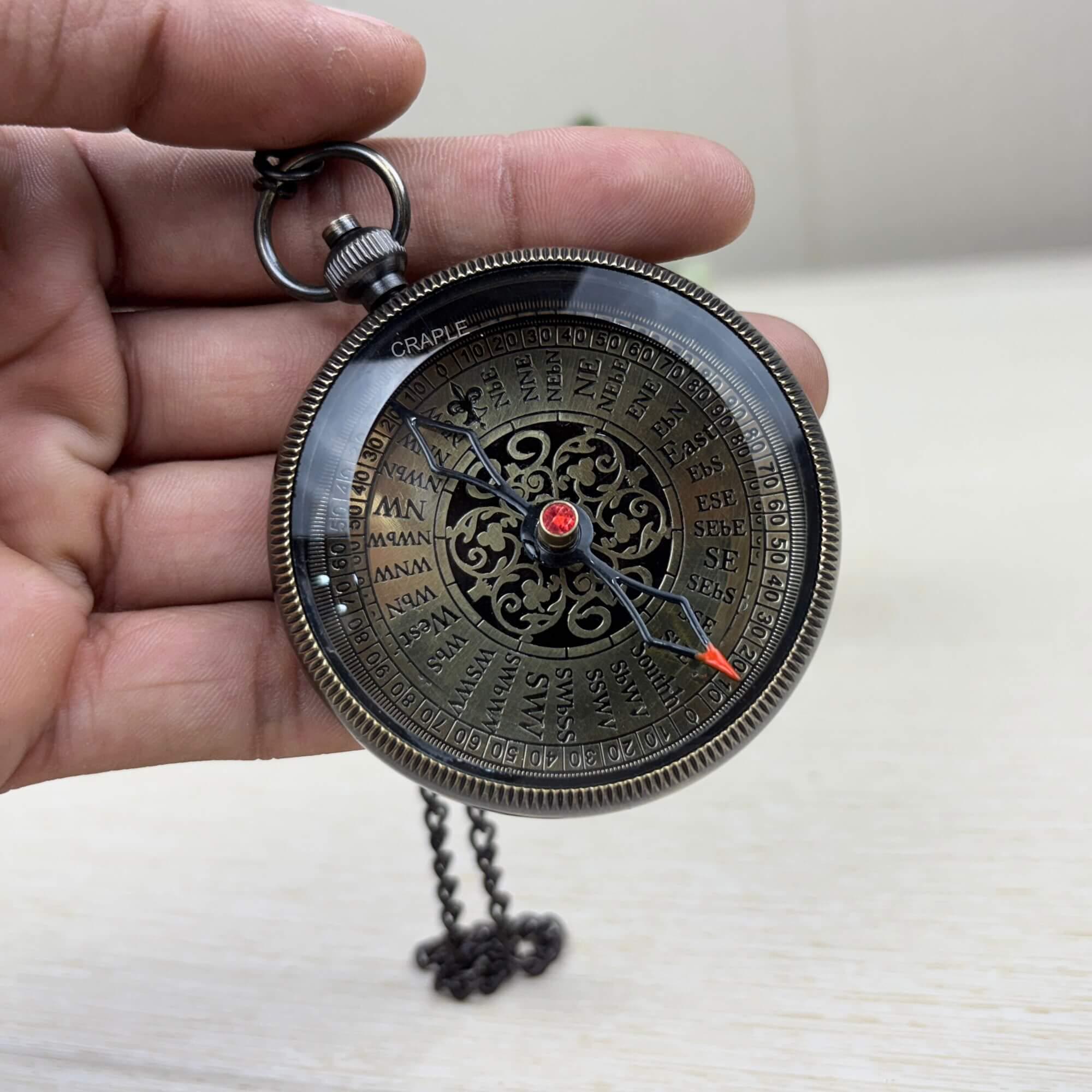 To My Son Compass, Antique Finish view 5