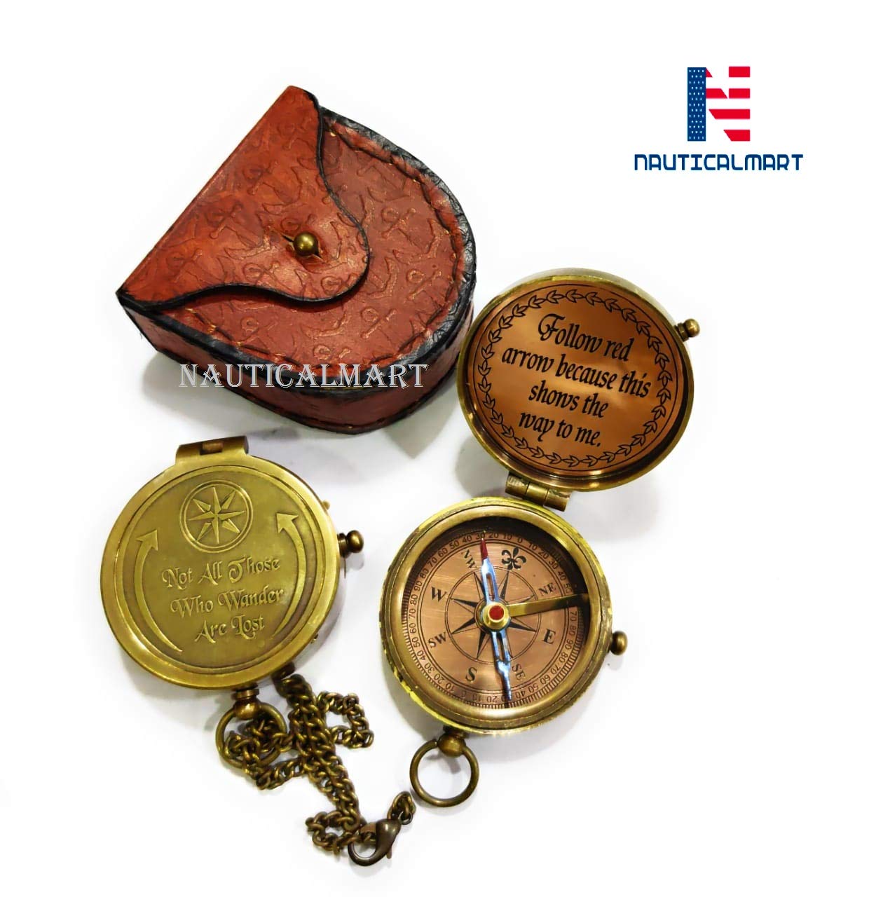 Motivational Compass, Leather Case view 3