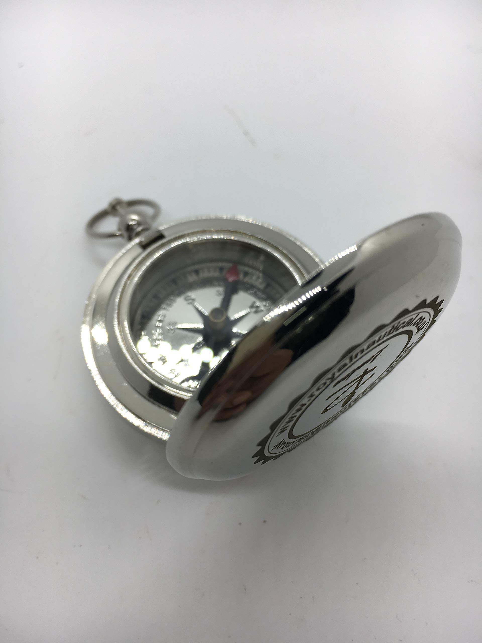 Push Button Compass, Nickel-Plated view 5
