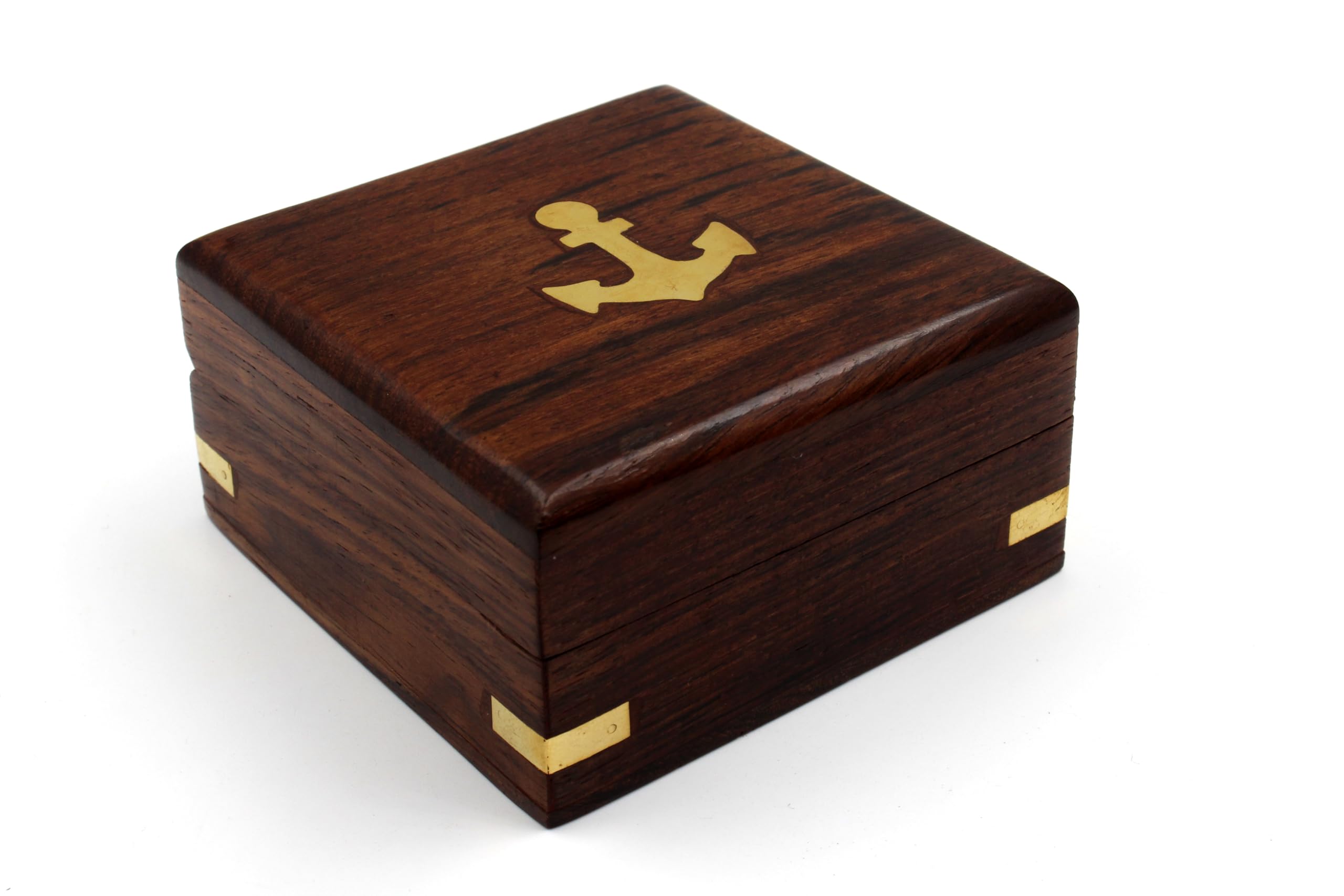 Joshua 1:9 Compass, Wooden Box view 4