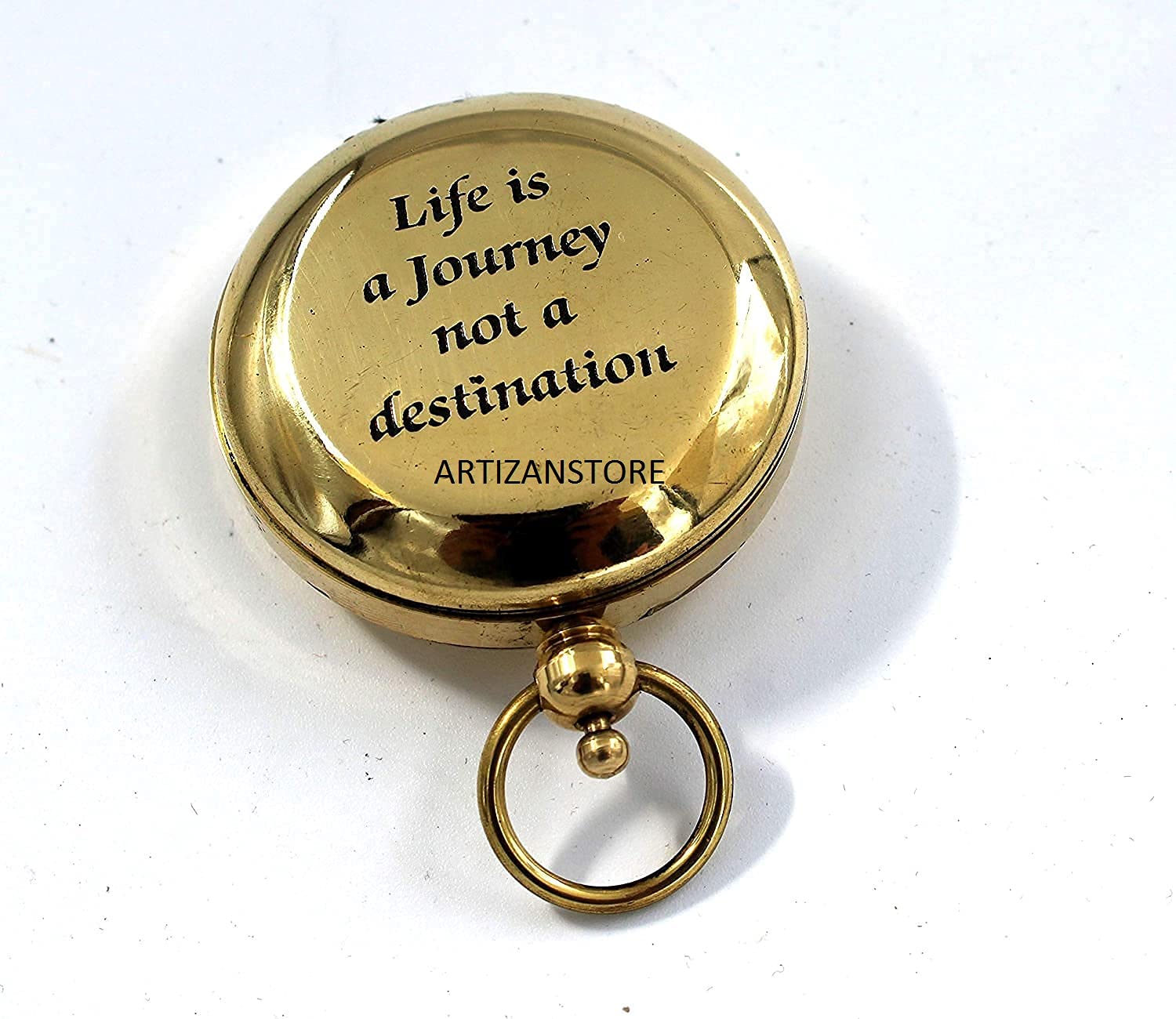 It's the Journey Compass, Polished Brass view 3
