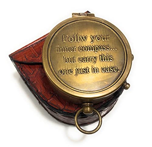 Motivational Compass, Leather Case view 4