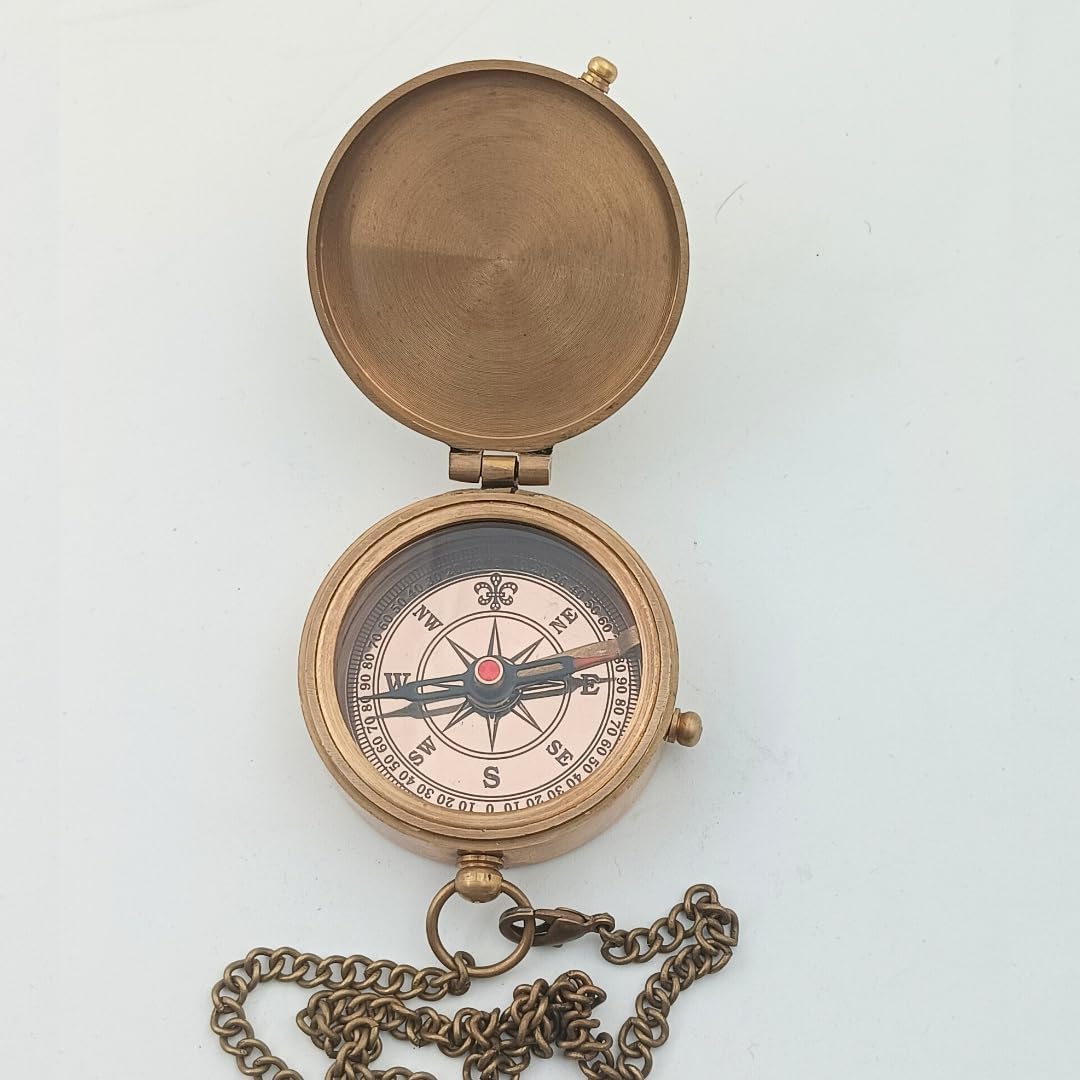 Joshua 1:9 Compass, Leather Case view 5
