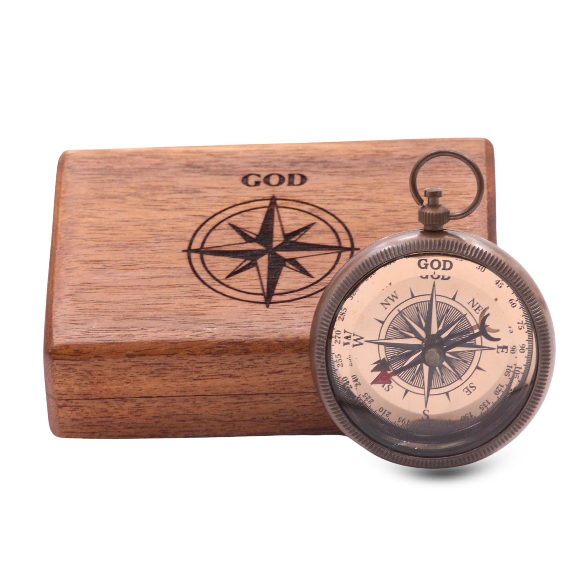 Man of God Compass, Wooden Box view 2
