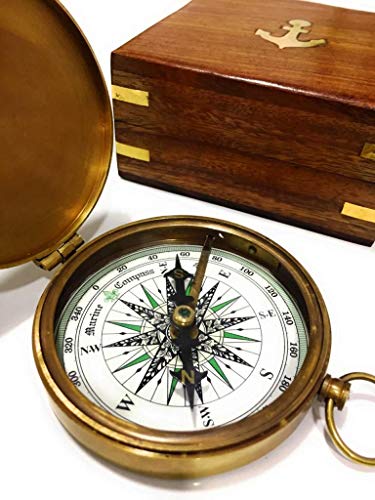 I Carry Your Heart With Me Compass, Wooden Box view 5