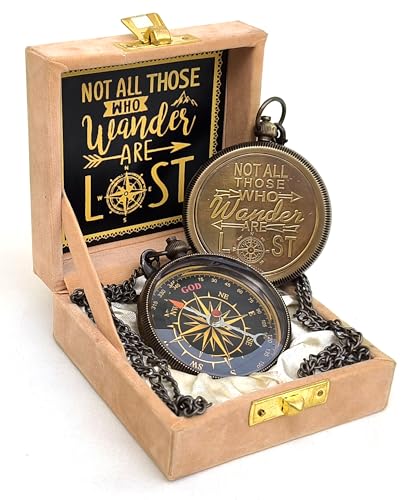 Tolkien Quote Compass, Velvet-Lined Box view 2
