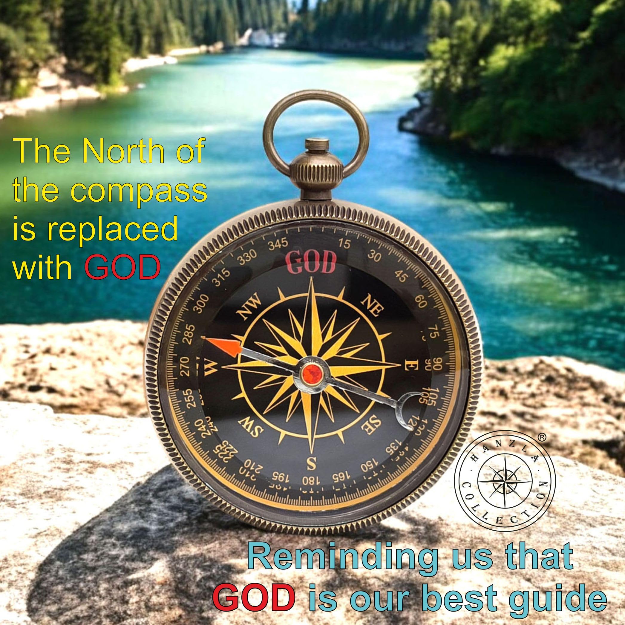Tolkien Quote Compass, Velvet-Lined Box view 5