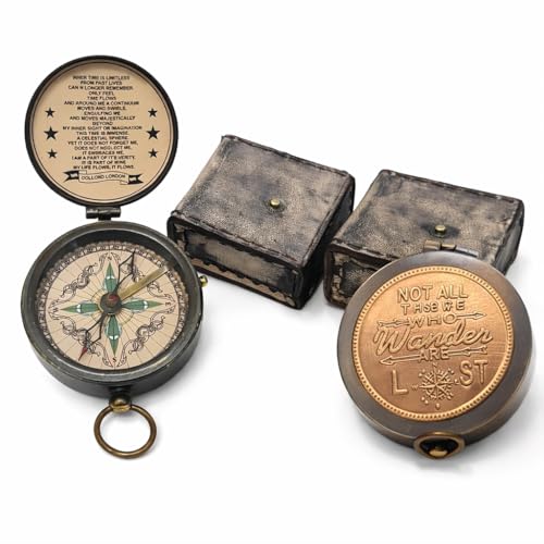Motivational Compass, Leather Case view 2