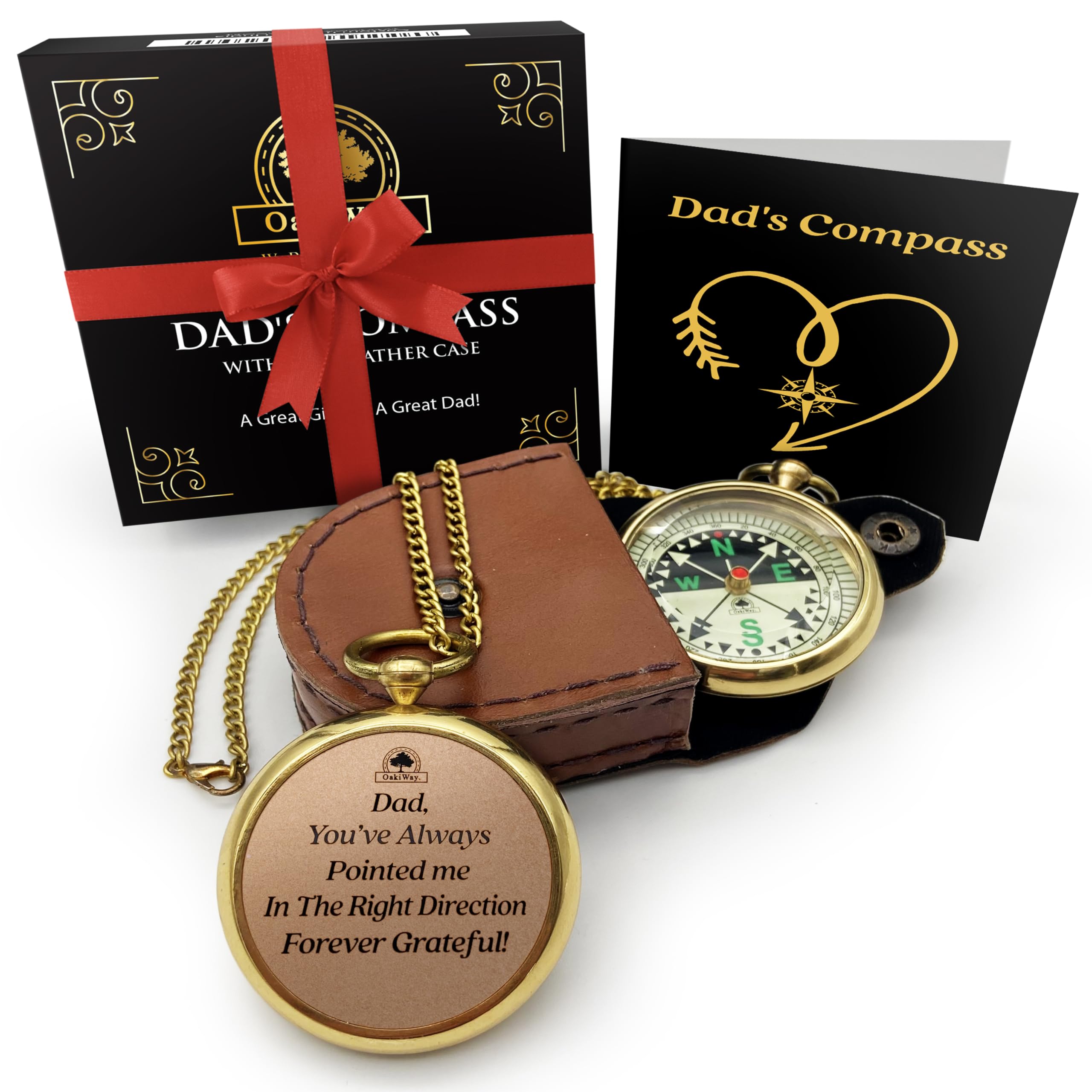 To Dad Compass, Leather Case view 7