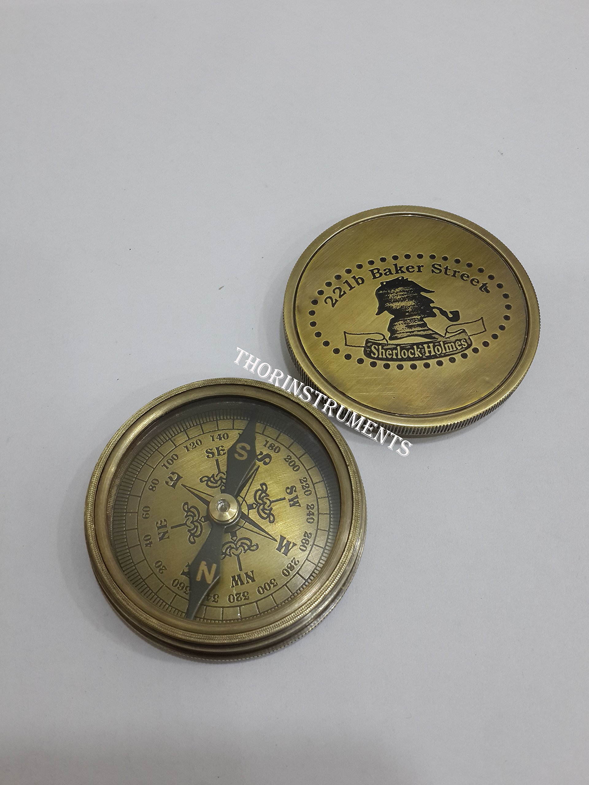 Sherlock Holmes Compass, Antique Finish view 2