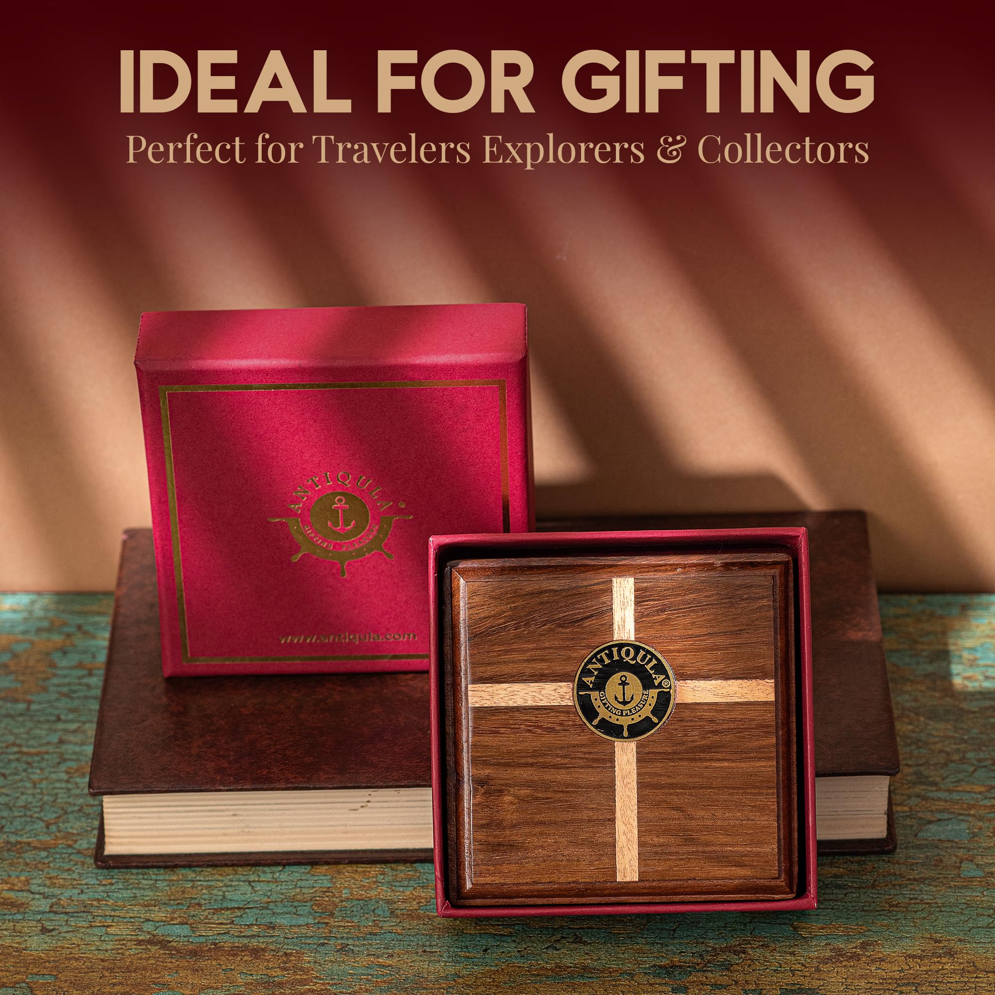 Man of God Compass, Wooden Box & Gift Box view 5