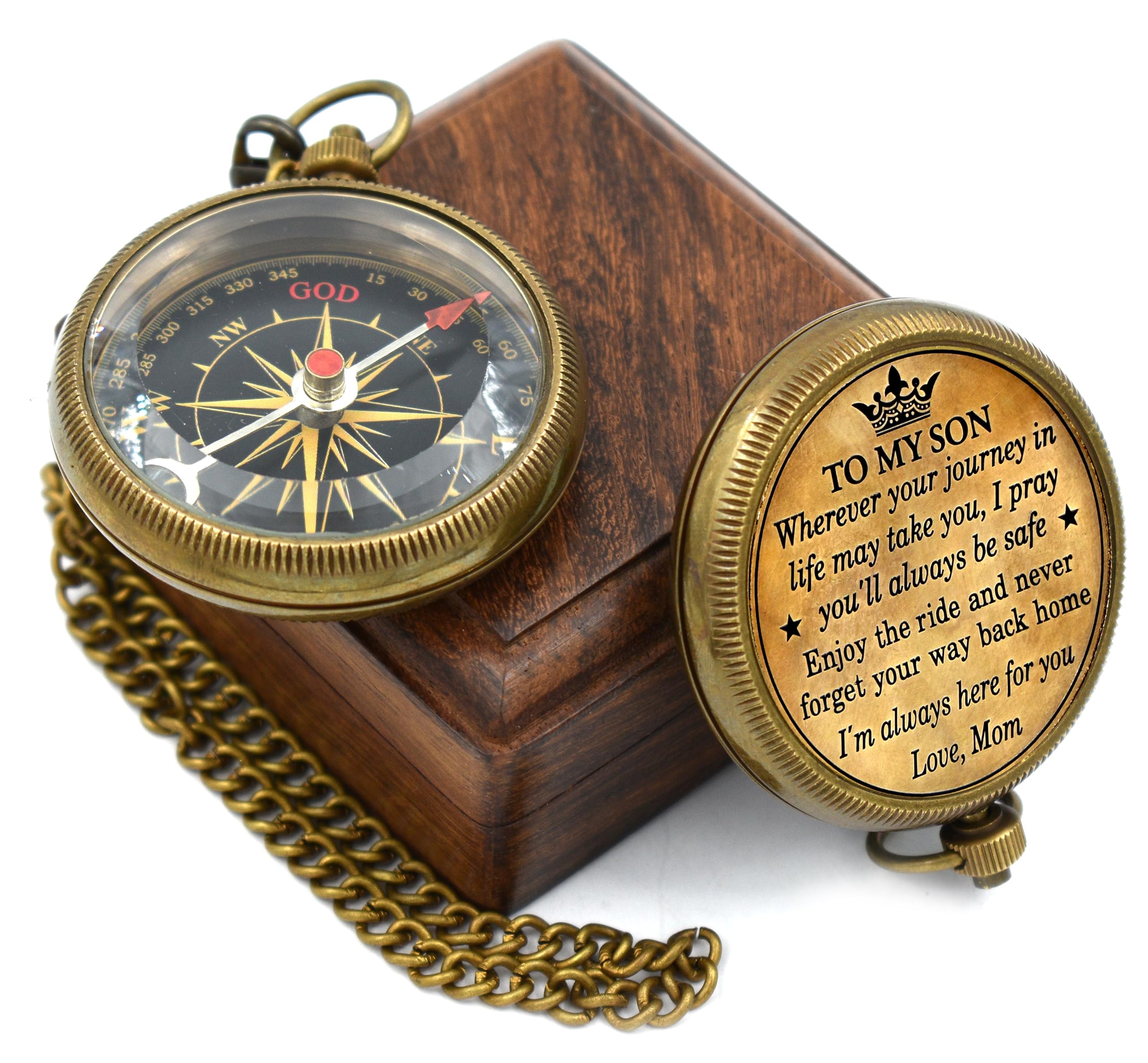 To My Son Compass, Wooden Box view 3