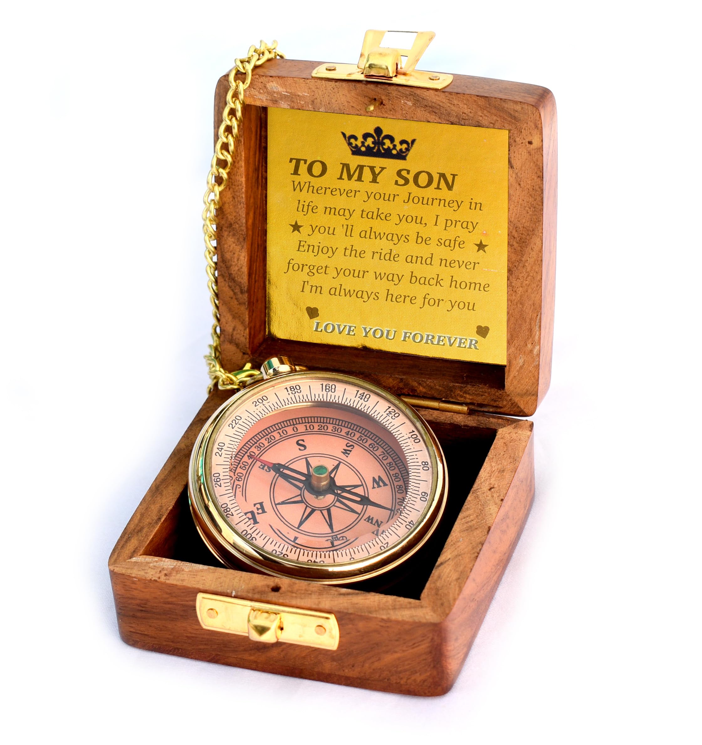 To My Son Compass, Wooden Box view 5