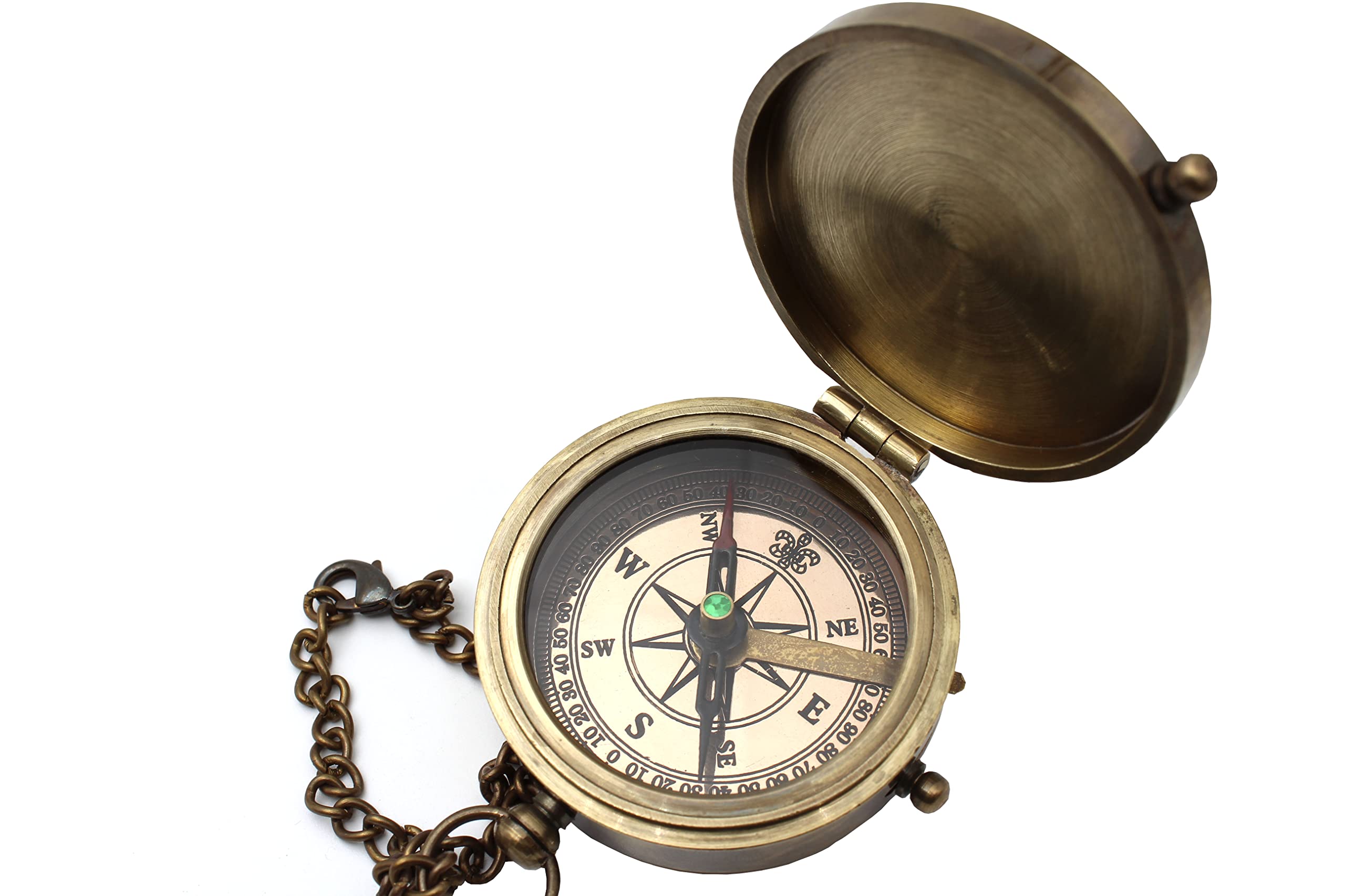 Proverbs 3:5-6 Compass, Wooden Box view 3