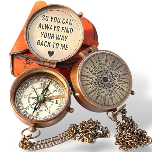 Find Your Way Back to Me Compass, Leather Case view 2