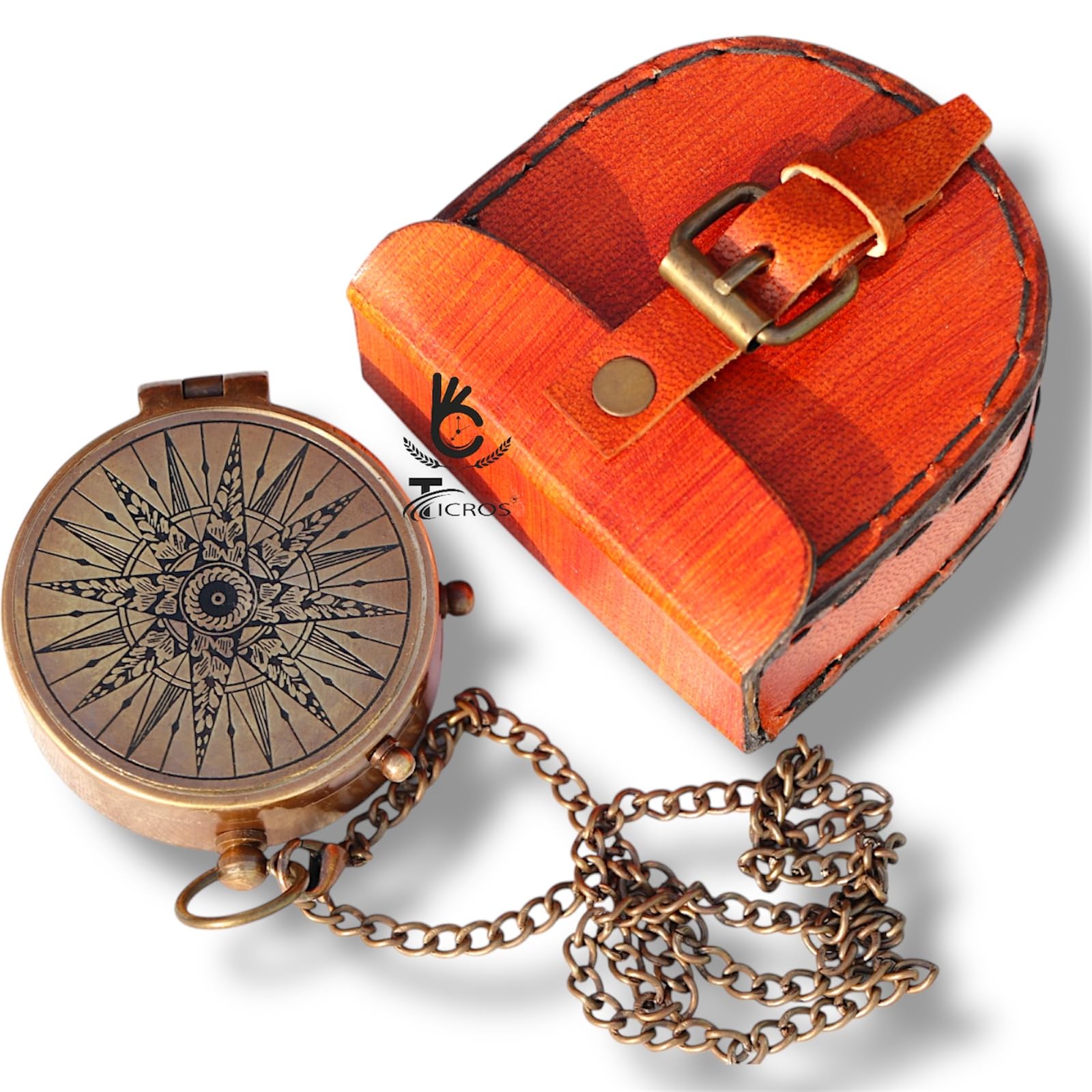 Find Your Way Back to Me Compass, Leather Case view 5
