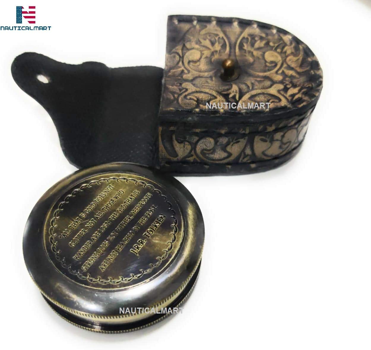 Motivational Compass, Leather Case view 5