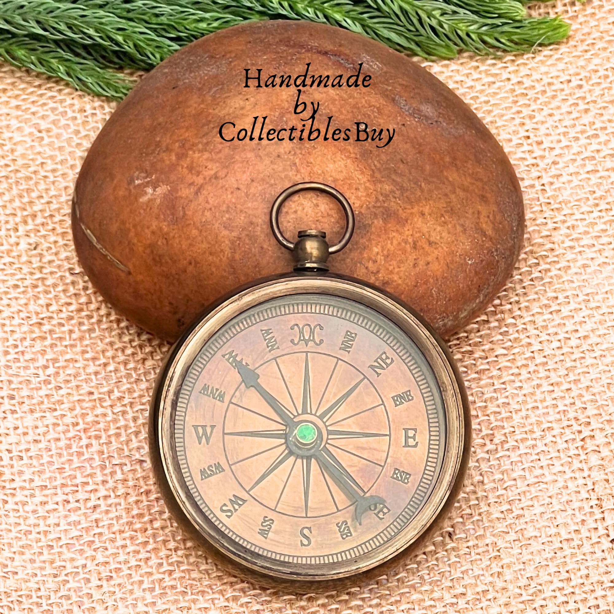 Antique Finish Compass view 3
