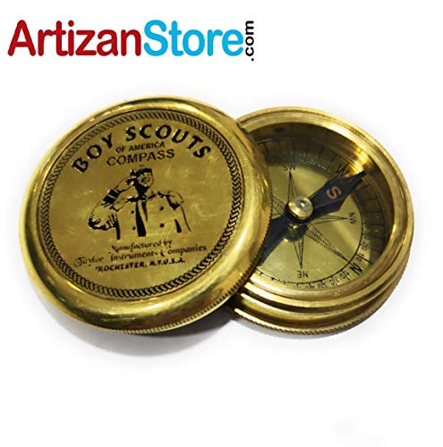 Boy Scout Compass, Leather Case view 3