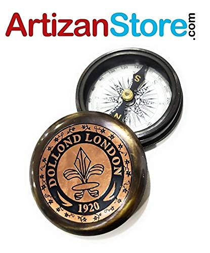 Dollond London Replica Compass, Leather Case view 4