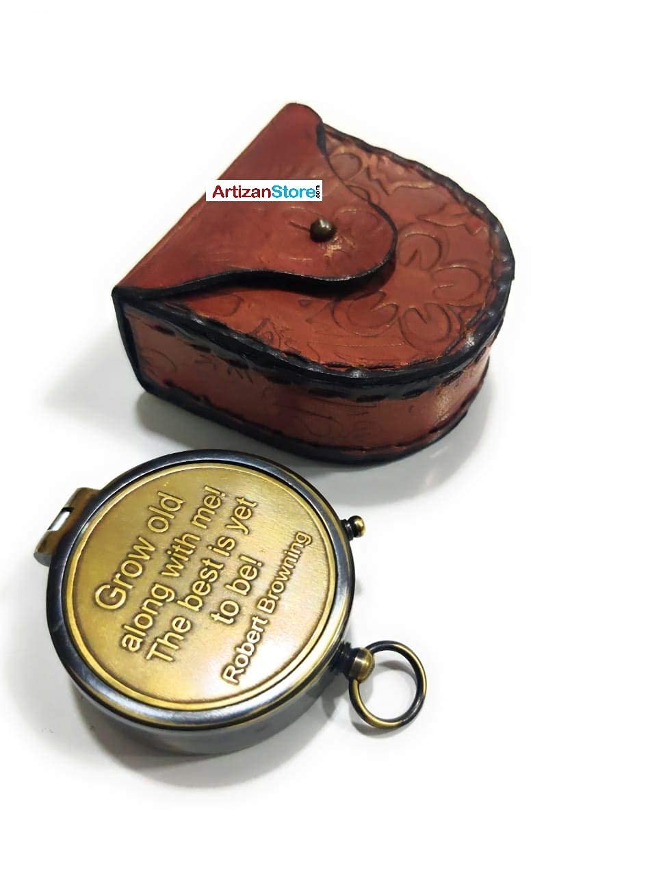 Motivational Compass, Leather Case view 2