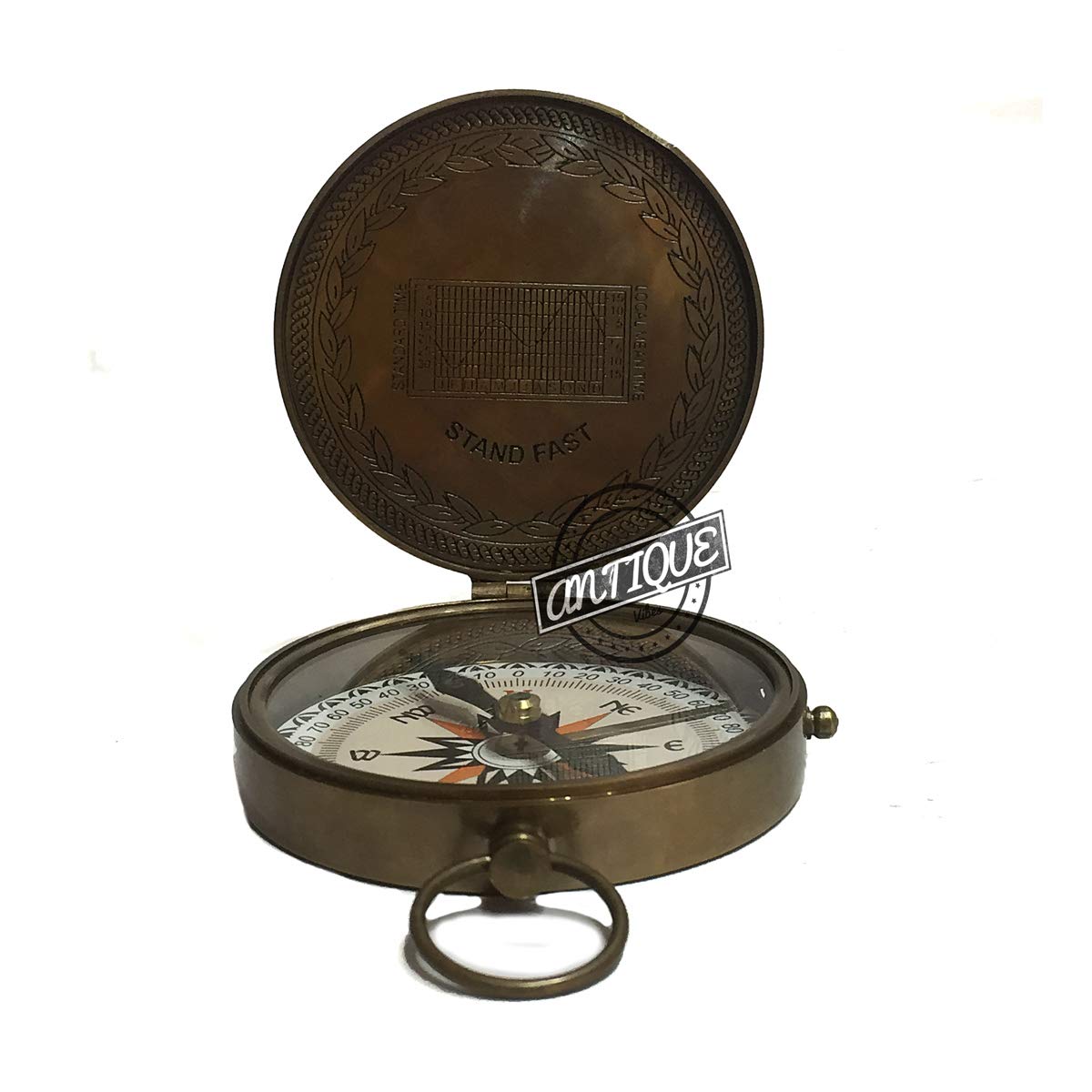 Boy Scout Compass, Antique Finish view 4