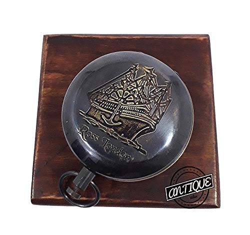 Ross London Compass, Wooden Box view 4
