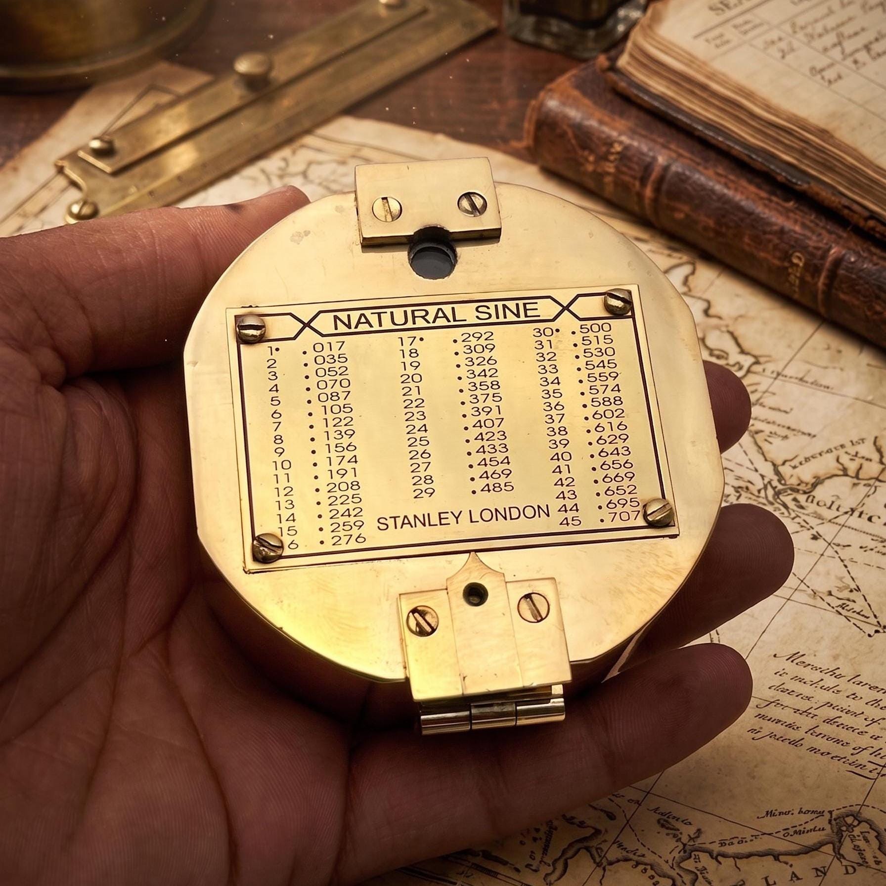 Brunton Compass, Wooden Box view 6