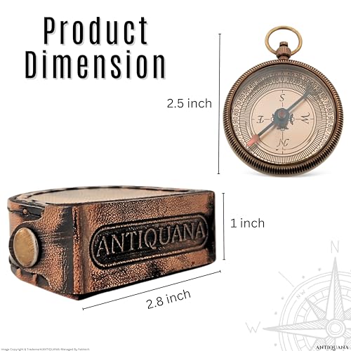 To My Grandson Compass, Leather Case view 4