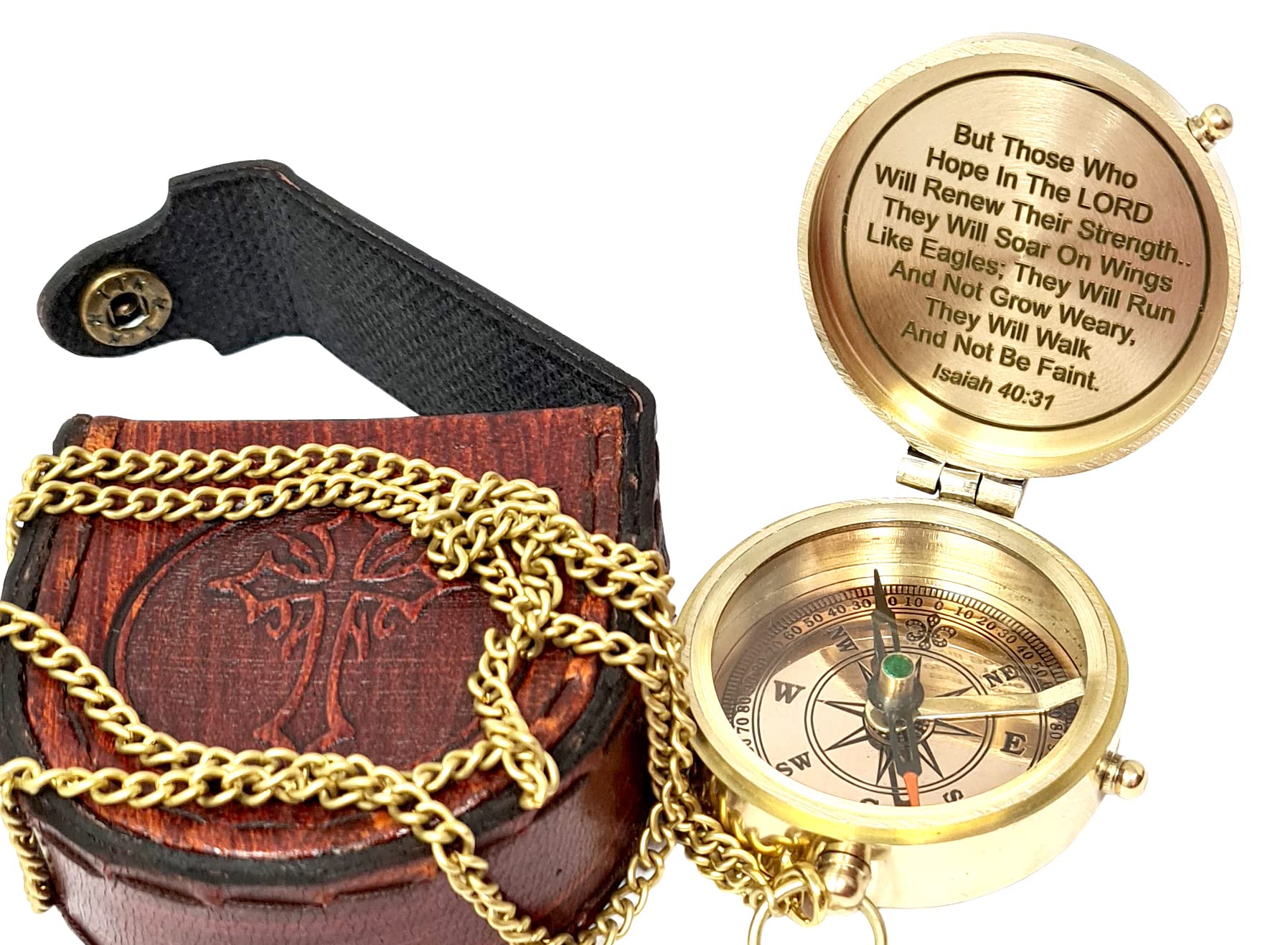 Motivational Compass, Leather Case view 3