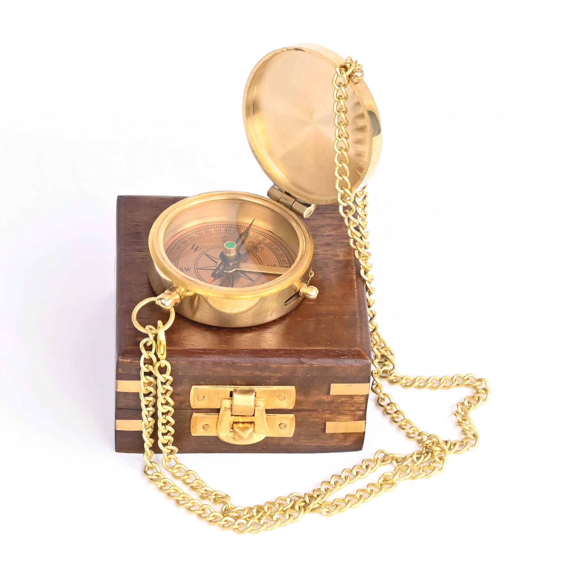 Motivational Compass, Wooden Box view 3