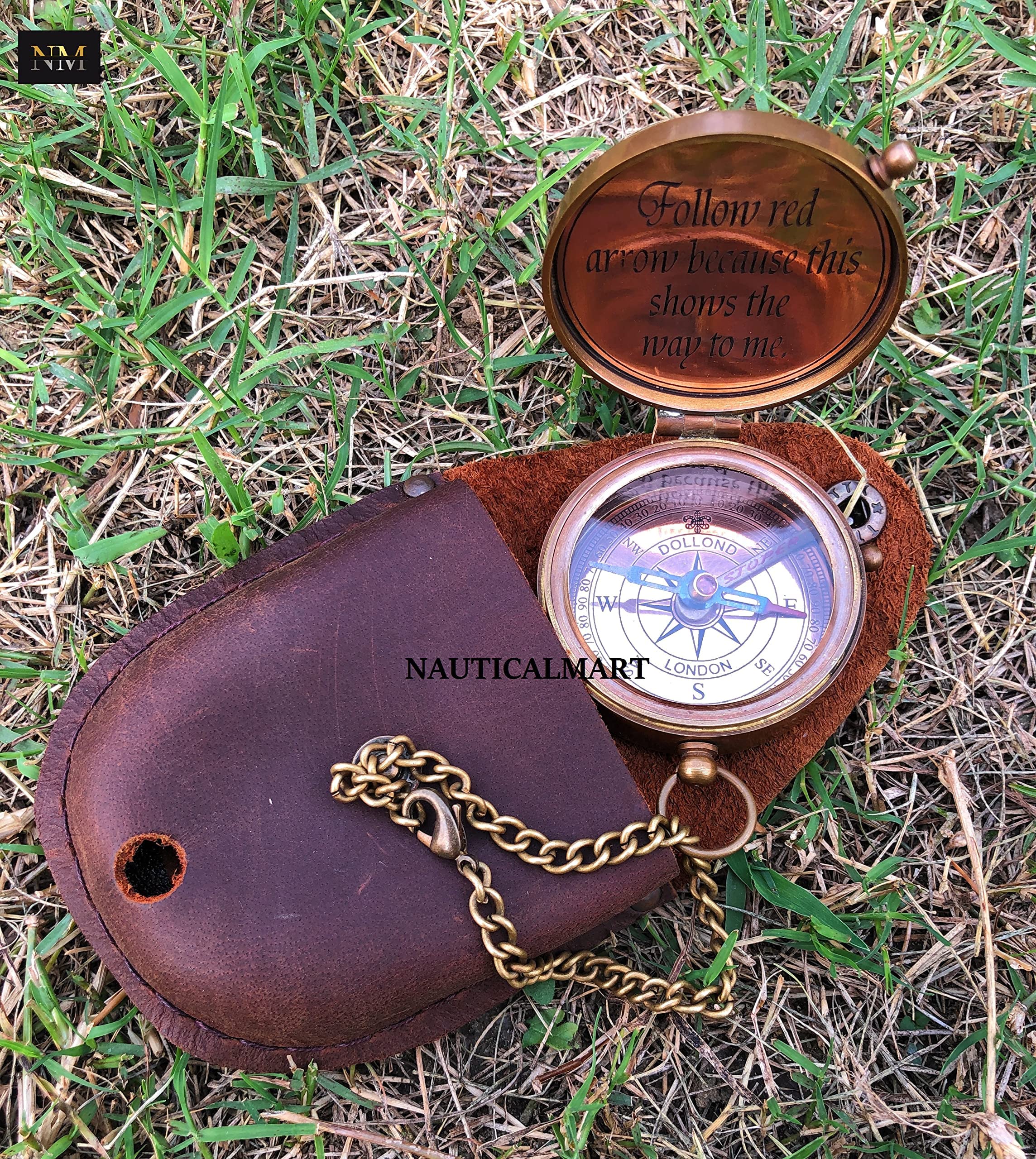 Motivational Compass, Leather Case view 6