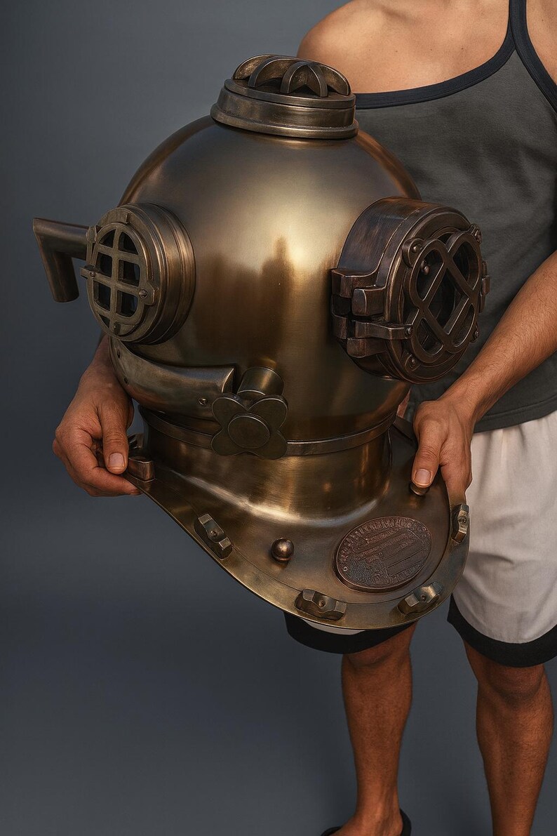 Mark V Diving Helmet with Copper Plated Finish view 9