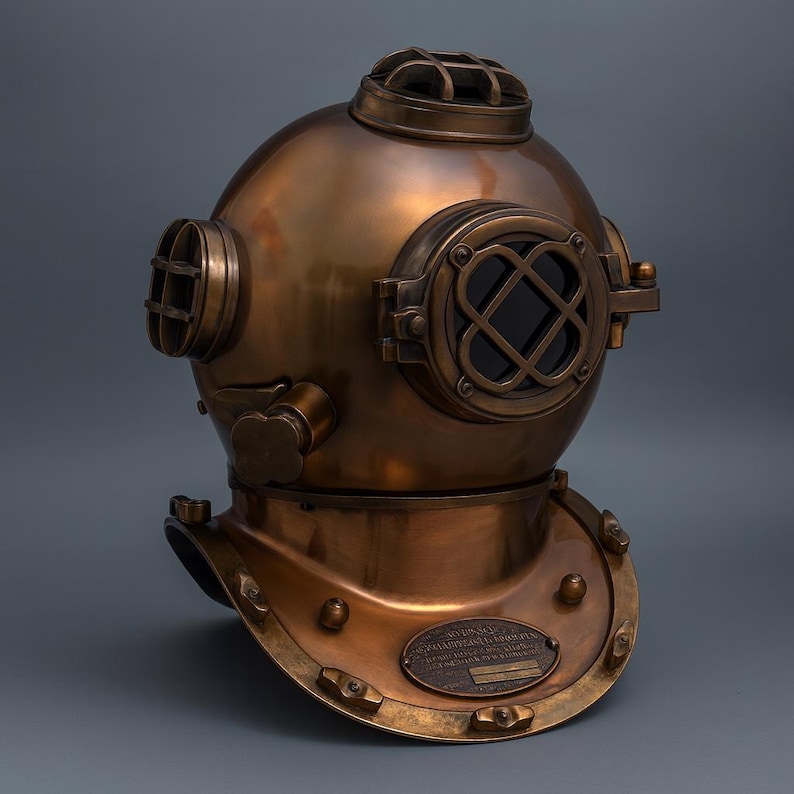 Mark V Diving Helmet with Copper Plated Finish view 12