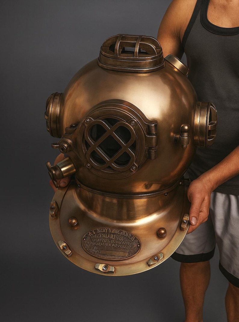 Mark V Diving Helmet with Copper Plated Finish view 13