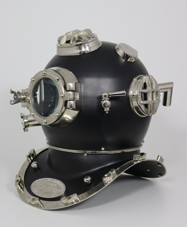 Mark V Diving Helmet with All-Black Antique Finish view 2