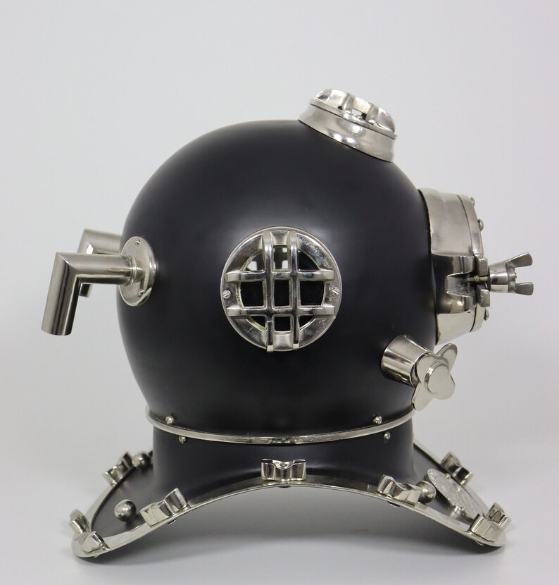 Mark V Diving Helmet with All-Black Antique Finish view 3