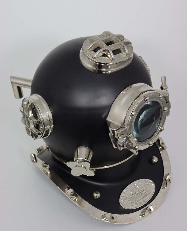 Mark V Diving Helmet with All-Black Antique Finish view 7