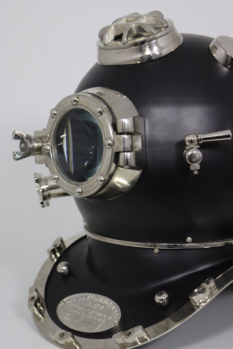 Mark V Diving Helmet with All-Black Antique Finish view 8
