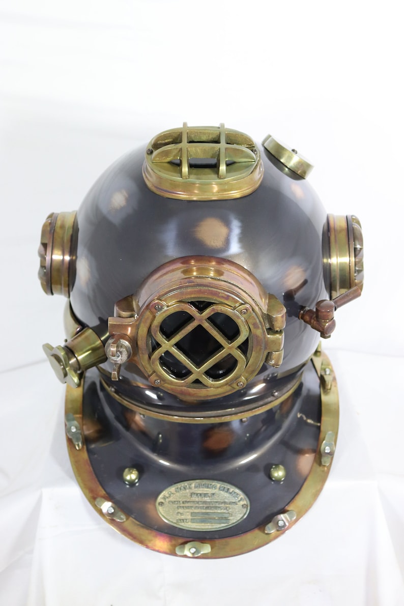 Mark V Scuba Diving Helmet with Unique Antique Finish view 3