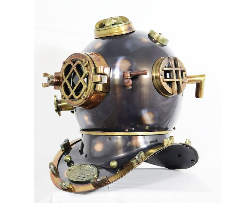 Mark V Scuba Diving Helmet with Unique Antique Finish view 6