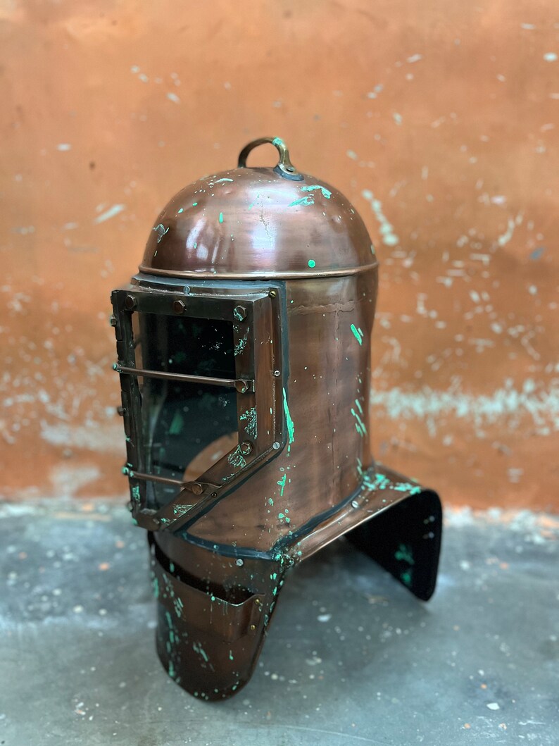 Deep Sea Diving Helmet with Rugged Antique Finish view 3
