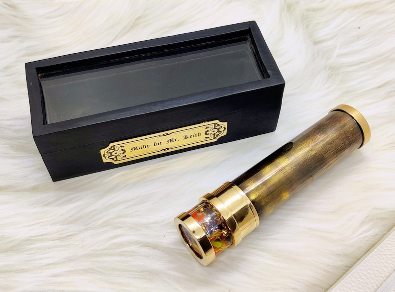 Handmade Brass Liquid Kaleidoscope view 3