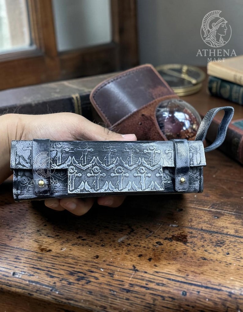 Leather-Wrapped Brass Liquid Kaleidoscope view 19