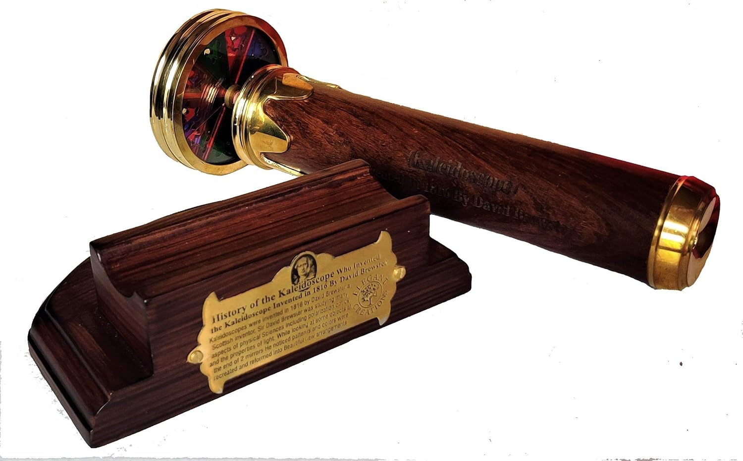 Handcrafted Brass Kaleidoscope view 3